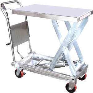 Mobile Lift Table, 400 lb Lift Capacity